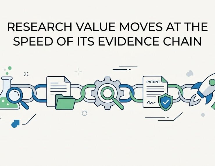 Research value moves at the speed of its evidence chain