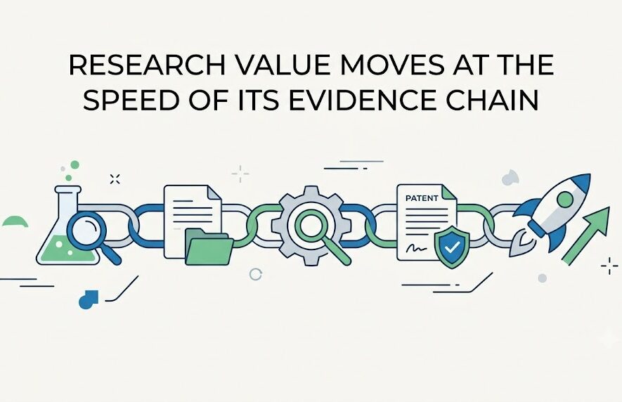 Research value moves at the speed of its evidence chain
