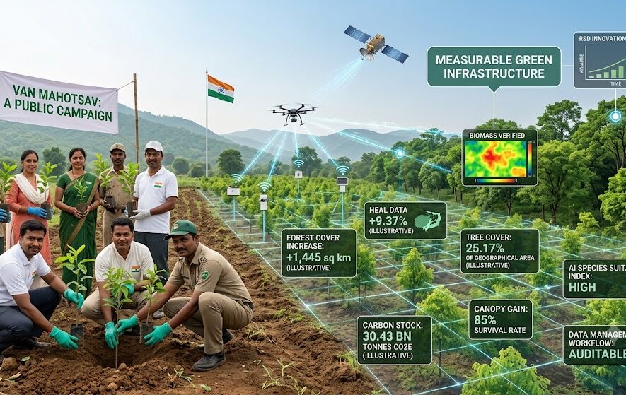 Data-backed green infrastructure, AI monitoring, and IP strategy for tree programmes.
